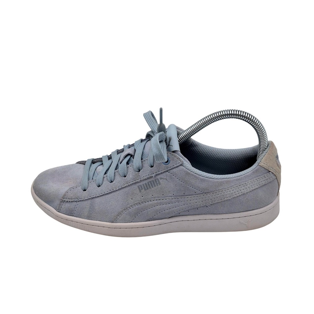 PUMA SoftFoam Shoes Womens‎ Size 8.5 Blue Suede Low Top Sneakers 367991 01